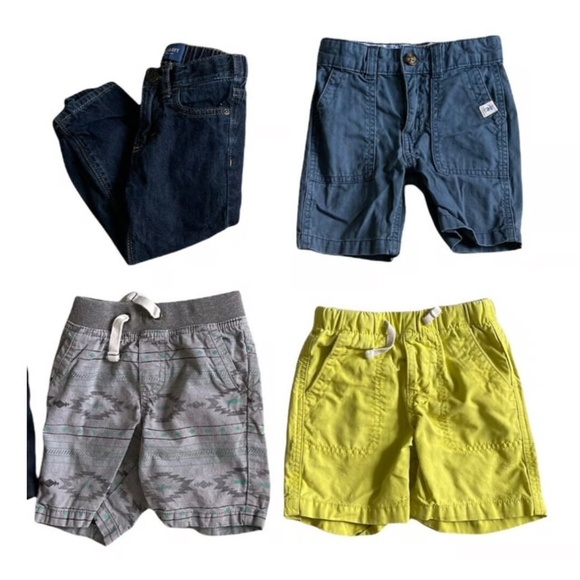 Boys Size 2T Lot of 6 Pair Casual Shorts Jeans Old Navy GAP Carters - Picture 3 of 7